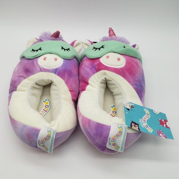ORIGINAL Squishmallows UNICORN Girl's Rubber Sole Slippers - NWT - Size 2-3 - Picture 11 of 11